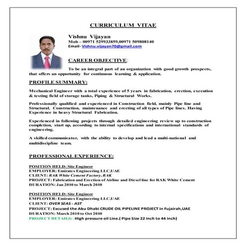 CURRICULUM VITAE