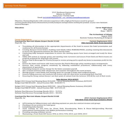Jeremy S Ramey Marriott Resume (2) | DOCX