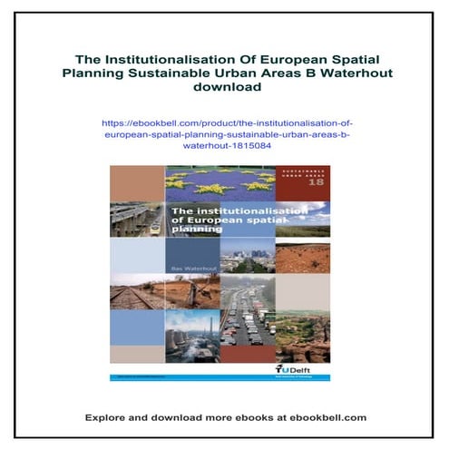 The Institutionalisation Of European Spatial Planning Sustainable Urban ...
