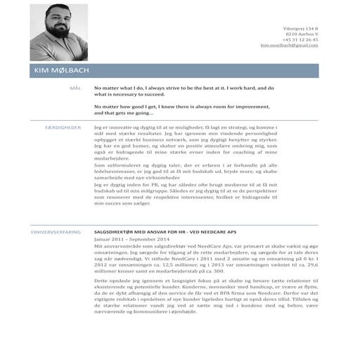 Kim Mølbach CV