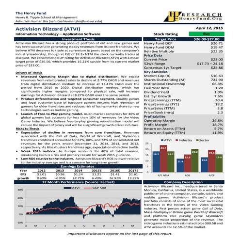 Activision blizzard | PPTX