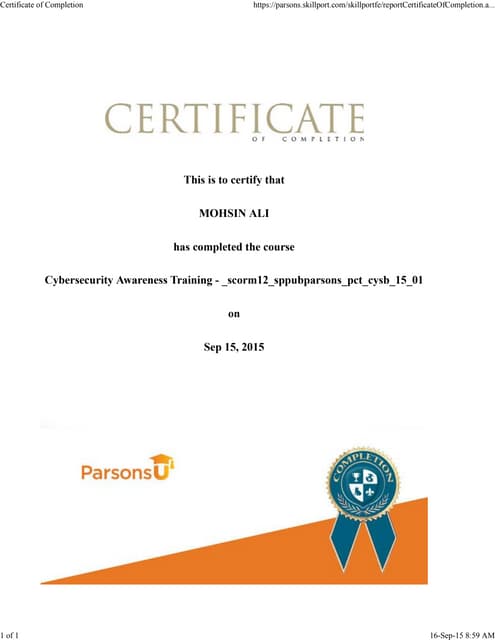Certificate-ESSEC | PPT
