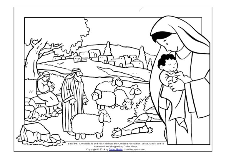 Cities of the Bible Coloring Page The City of Bethlehem