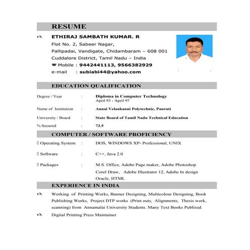 RESUME 1