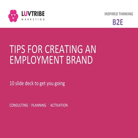 Creating an Employment Brand