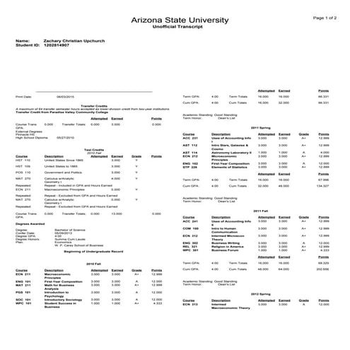 Zac Upchurch Transcript