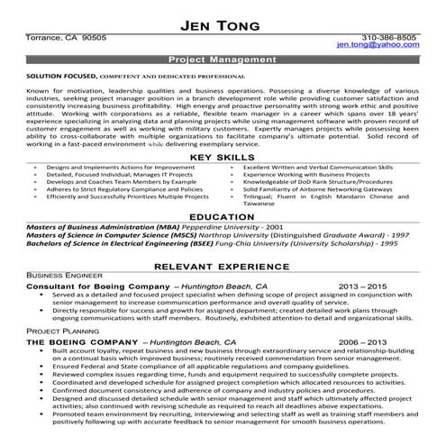 Jen Tong Resume