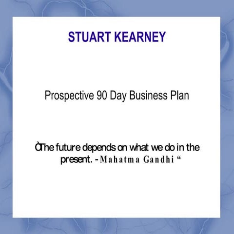 90 Day Business Plan