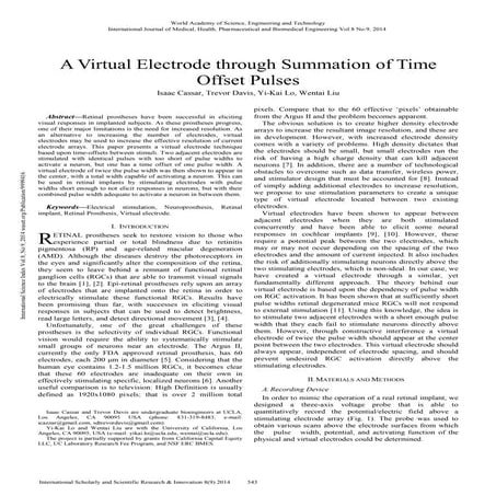 IEEE BASE paper on artifical retina using TTF technology | PDF