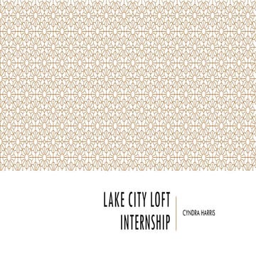 Internship at Lake City Loft