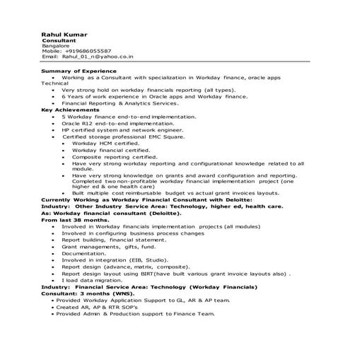 Rahul Resume