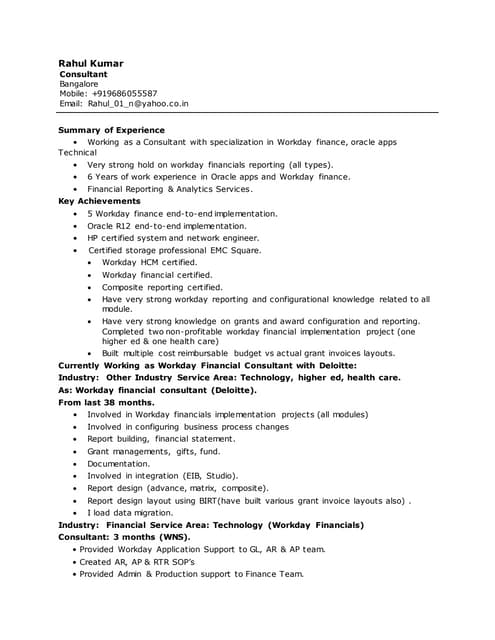 Rahul Resume