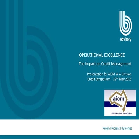 Operational Excellence and Credit Management