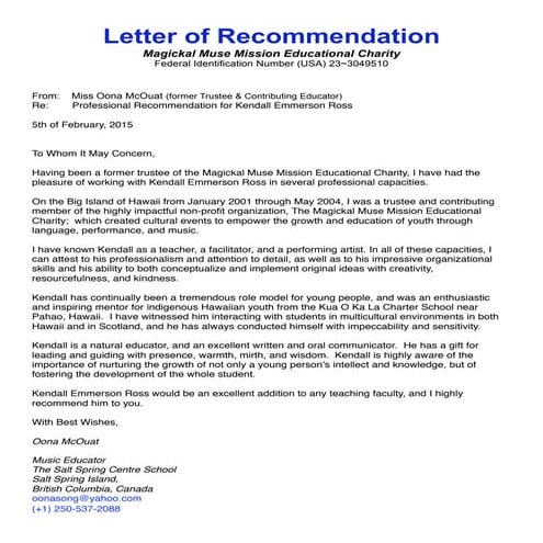 Letter-of-Recom: Oona