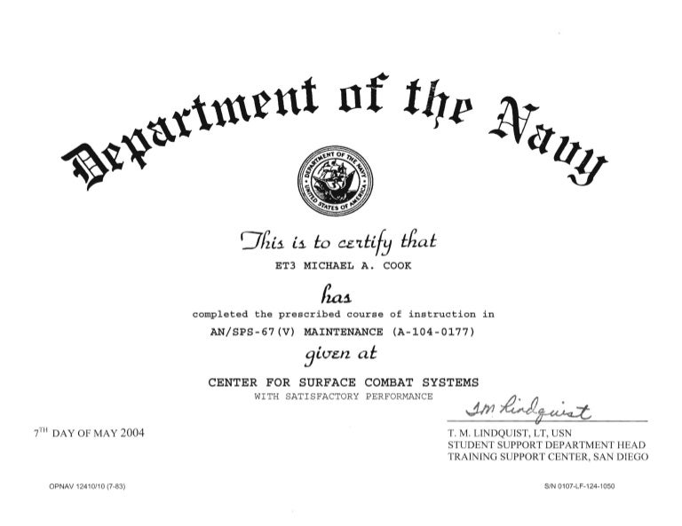 Radar Tech Cert
