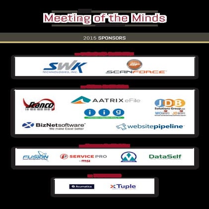 Meeting Of The Minds 2015 Agenda