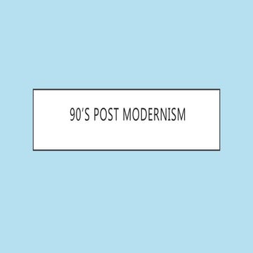 90s post modernism 