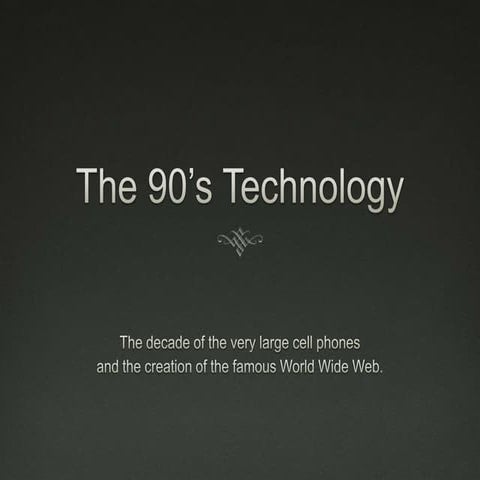 90's technology | PPTX