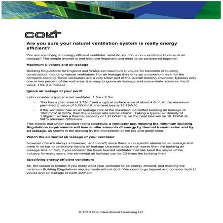 Are you sure your natural ventilation system is really energy efficient ...