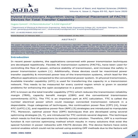 Optimal placement of facts devices to reduce power system losses using ...