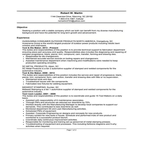 DMC Resume 5-15-16 | DOCX