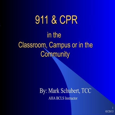 911, cpr and aed
