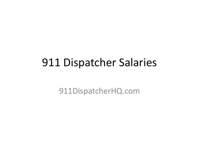 911 Dispatcher Salaries by State