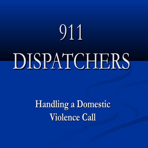 911 dispatchers dv training