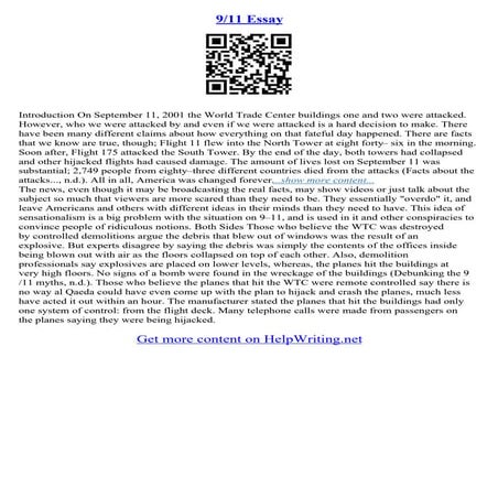 911 Essay | PDF