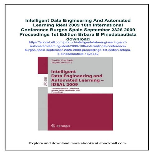 Intelligent Data Engineering And Automated Learning Ideal 2022 Hujun ...