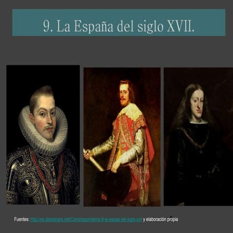 España en el siglo XVII: Austrias Menores y decadencia del imperio español en...