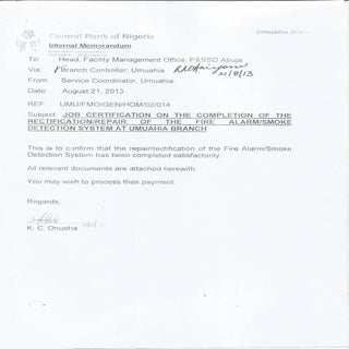 JOB CERTIFICATION ON THE RECTIFICAT...