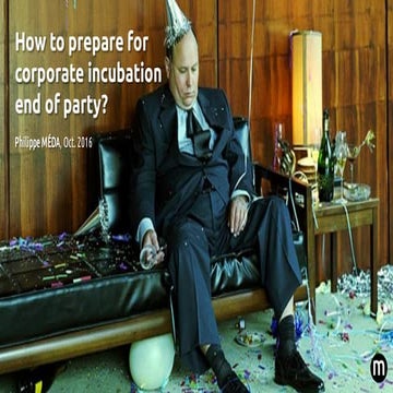 How to prepare for corporate incubation end of party