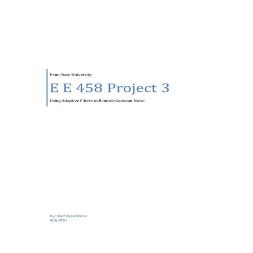 E E 458 Project 003