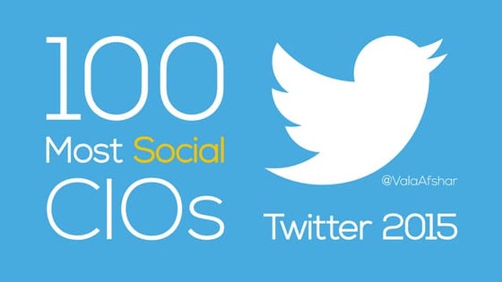 100 Most Social CIOs on Twitter 2015