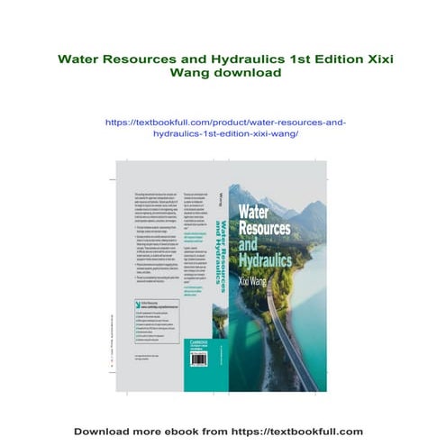 Water Resources and Hydraulics 1st Edition Xixi Wang | PDF