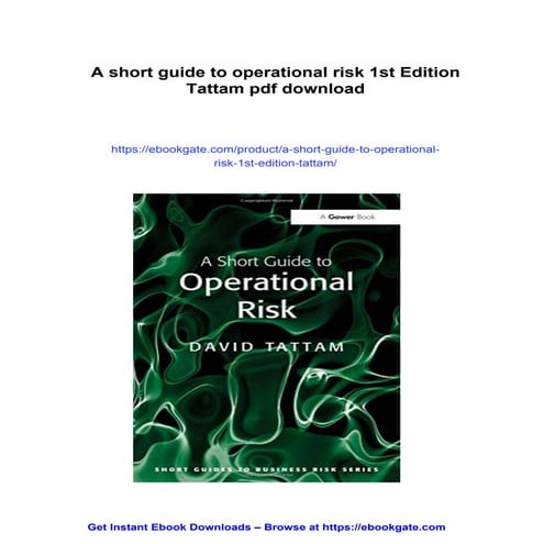 Operational Risk Management | PPTX