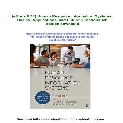 (eBook PDF) Human Resource Information Systems: Basics, Applications, and Fut...