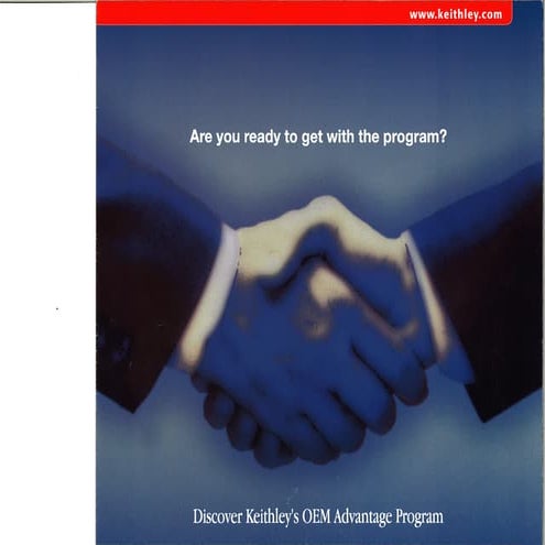 Keithley OEM Advantage Program Brochure | PDF