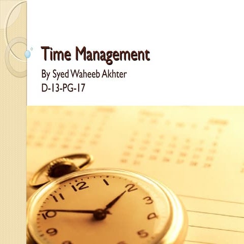 Time Management