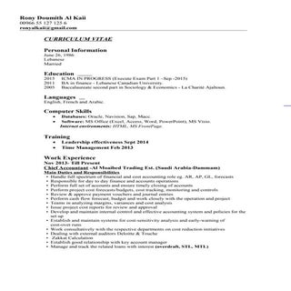 RonyAlKaii CV