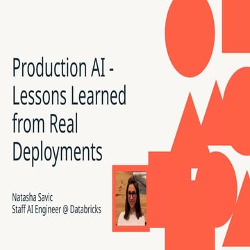 [DSC Europe 25] Natasha Savic - Agentic AI in Production: Lessons from Real-W...
