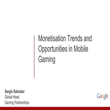 Mobile Game Asia 2015 Bangkok: Monetization Trends and Challenges in 2015