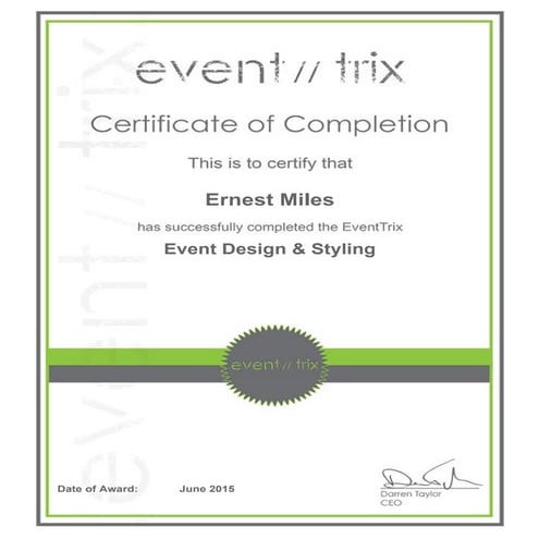 SjCERT_FEMA.CEDP_EMiles Emerg.Certification | PDF