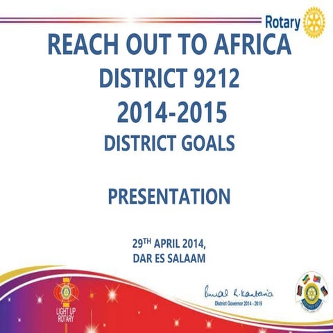 9212 bimalrota 2014   2015  district 9212 goals rota presentation - bimal kan...