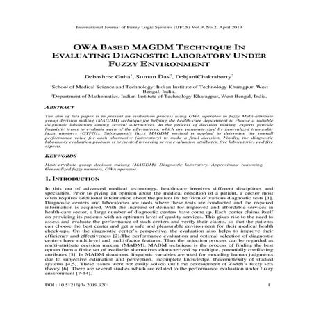 International Journal of Fuzzy Logic Systems (IJFLS)