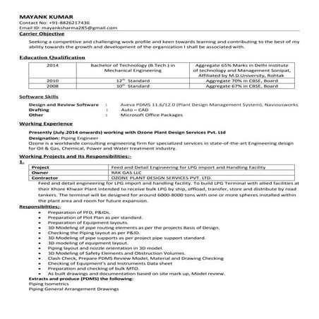 Mayank Kumar (Updated CV)