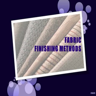 fabric and garment finishing methods