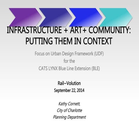 RV 2014: Infrastructure + Art + Community. Putting Them in Context by Kathlee...