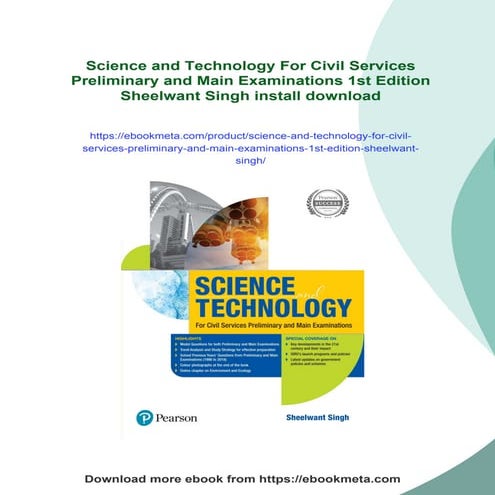 Science and Technology For Civil Services Preliminary and Main Examinations 1...